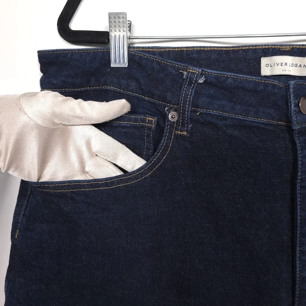 OLIVER LOGAN Women's Jeans Size 35 Madison Wide‎ Leg Slow Denim